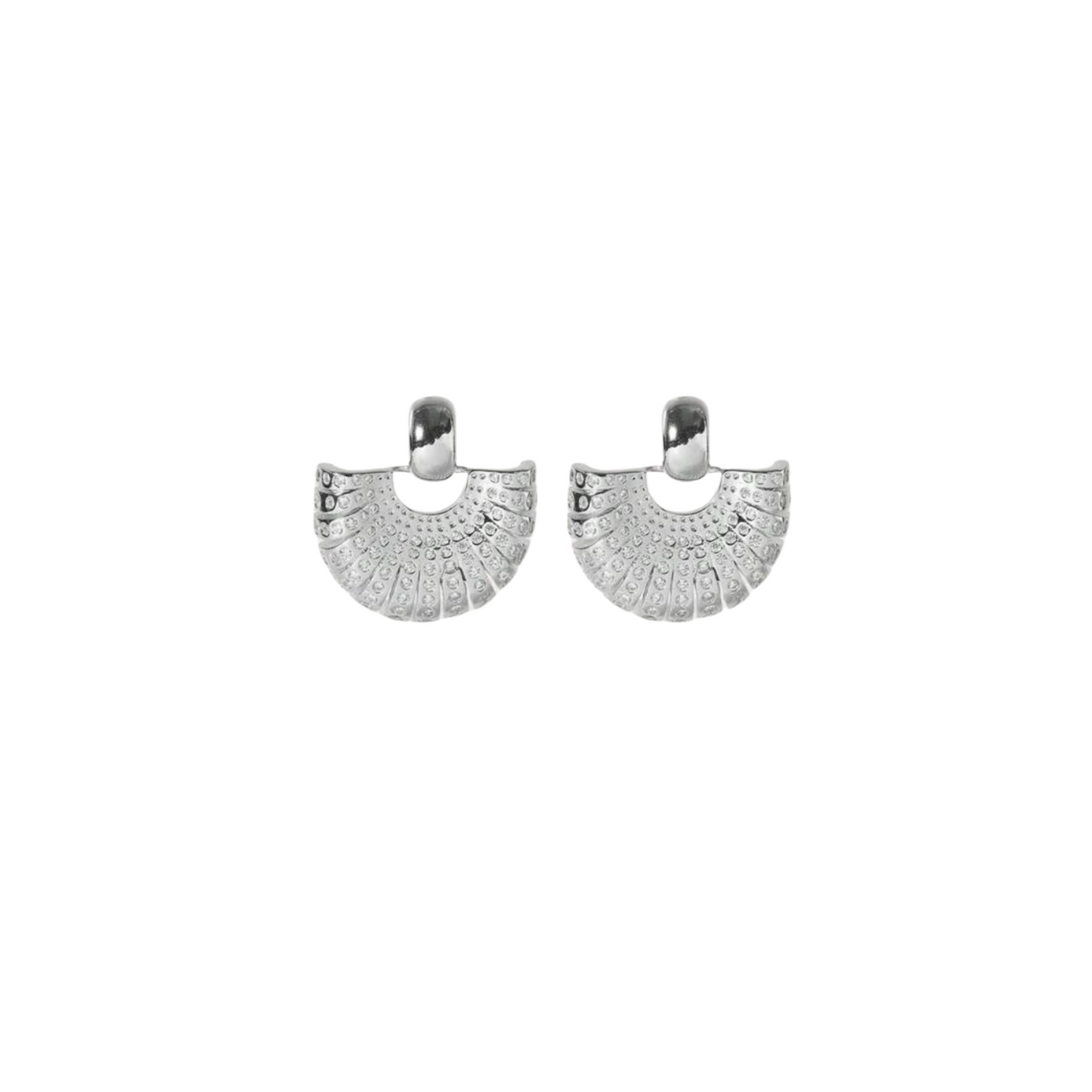 Art Deco Fan Earrings
